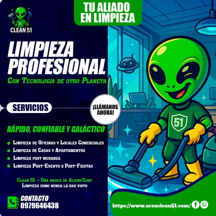 Arte para empresa de limpieza