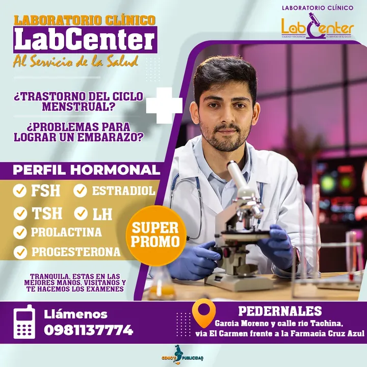 Arte de promoción de laboratorio